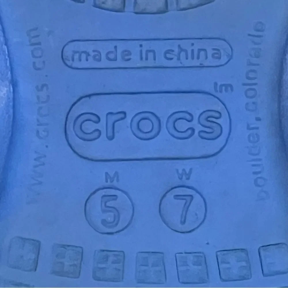 CROCS FLORIDA GATOR BLUE‎ & ORANGE UNISEX THONG SANDALS